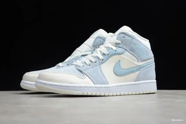 Reps TBkick Blue Mid Textures Air 1 Mixed Jordan DA4666-100 0503